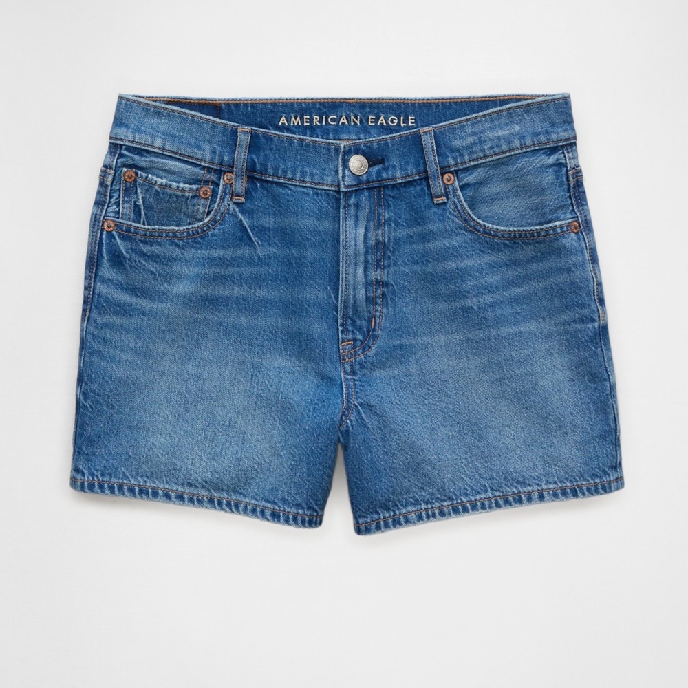 AE Strigid Super High-waisted relaxed denim shorts